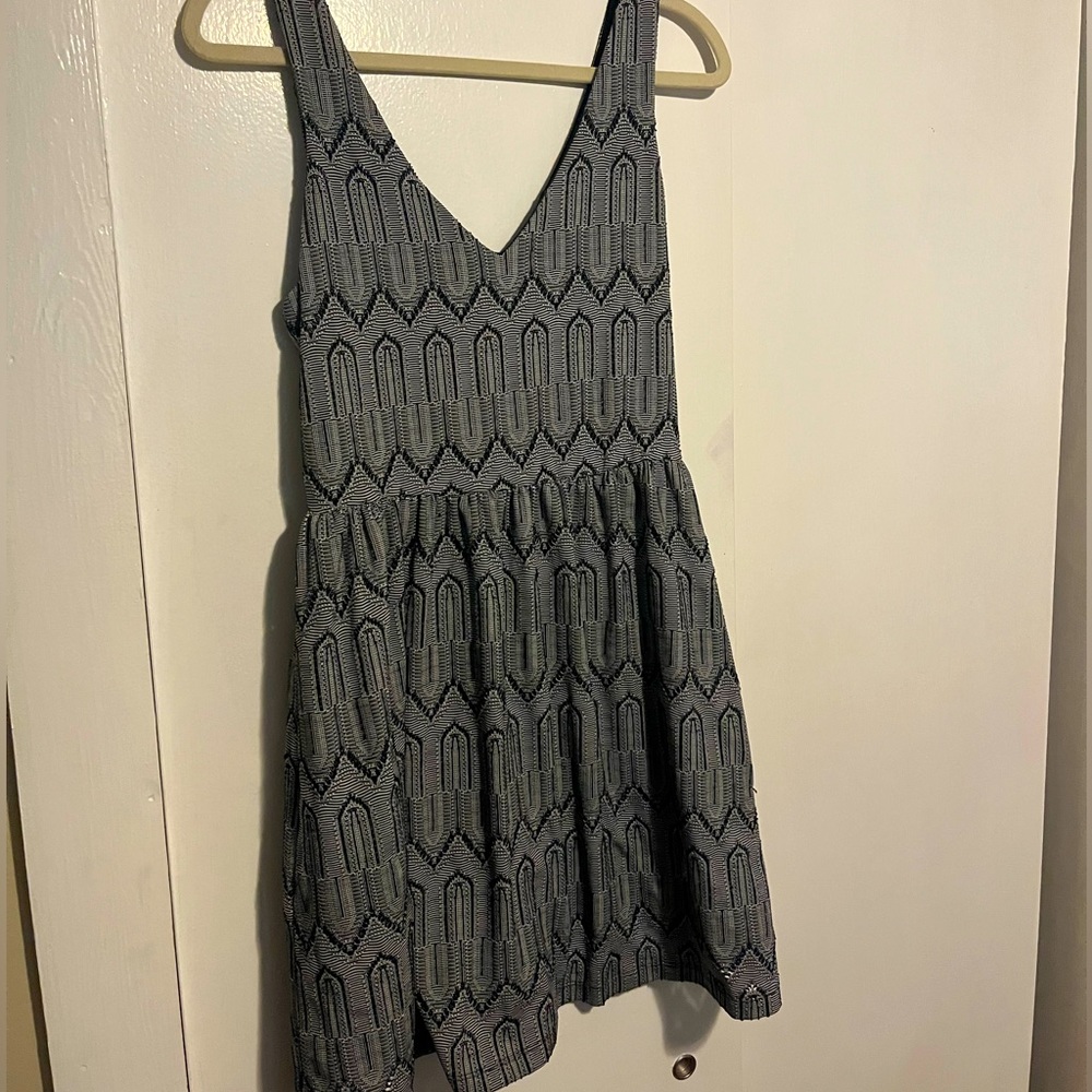 Lucky Brand Navy and White Dress